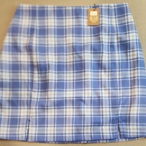 🩶Blue Plaid Women's Skirt